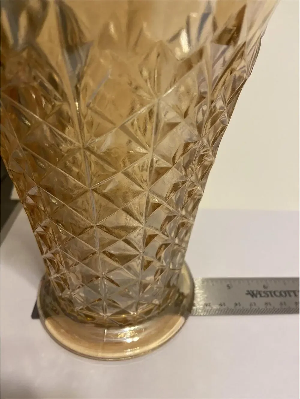 Amber Vase David Doty Studs Vase 1940’s To 1960’s